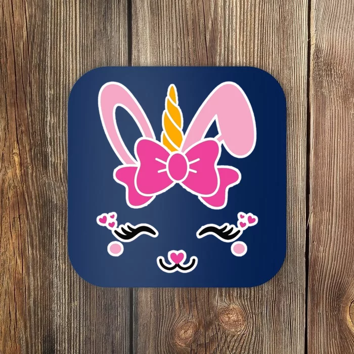 Cute Easter Bunny Unicorn Magical Coaster