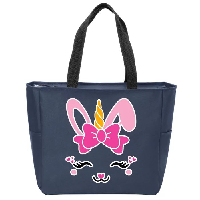 Cute Easter Bunny Unicorn Magical Zip Tote Bag