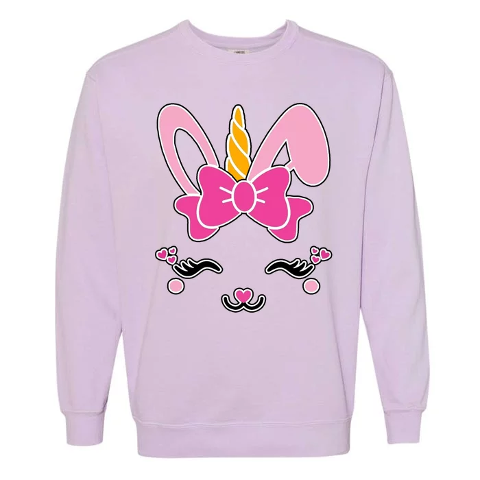 Cute Easter Bunny Unicorn Magical Garment-Dyed Sweatshirt