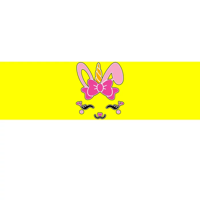 Cute Easter Bunny Unicorn Magical Bumper Sticker