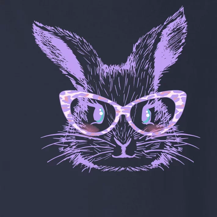 Cute Easter Bunny With Glasses Toddler Long Sleeve Shirt