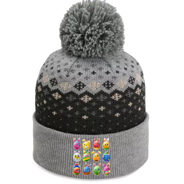 Cute Easter Eggs The Baniff Cuffed Pom Beanie