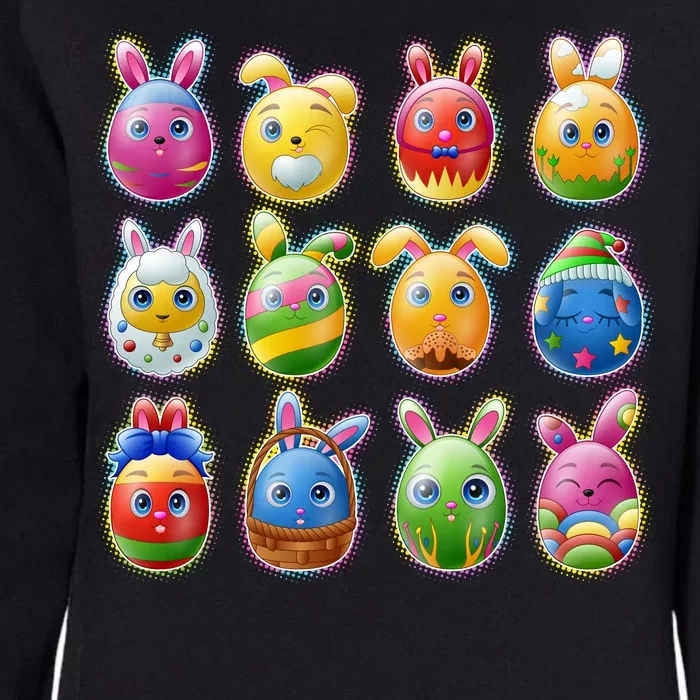 Cute Easter Eggs Womens California Wash Sweatshirt