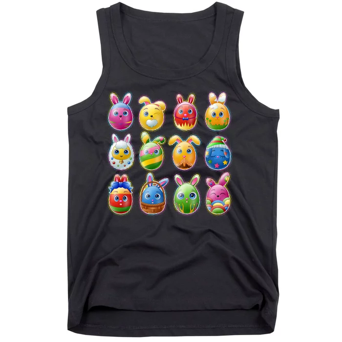 Cute Easter Eggs Tank Top