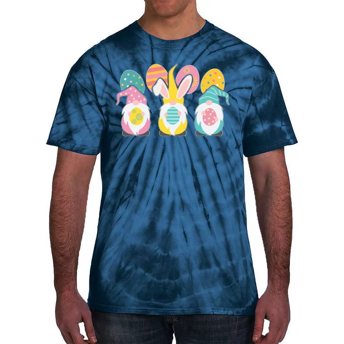 Cute Easter Holiday Gnomes Tie-Dye T-Shirt