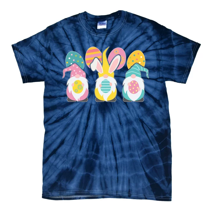 Cute Easter Holiday Gnomes Tie-Dye T-Shirt