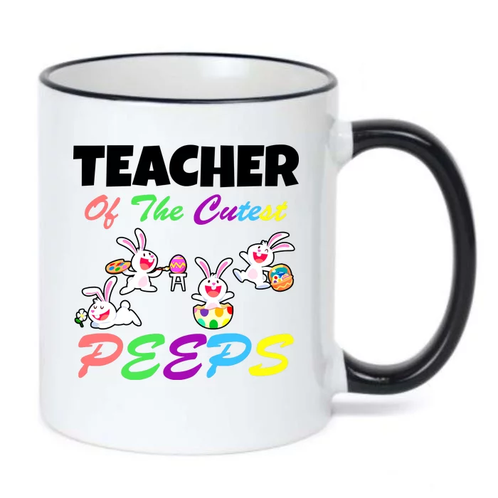 Cute Easter: Teacher Of The Cutest Peeps Black Color Changing Mug