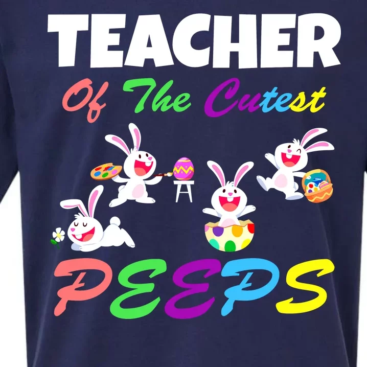 Cute Easter: Teacher Of The Cutest Peeps Sueded Cloud Jersey T-Shirt