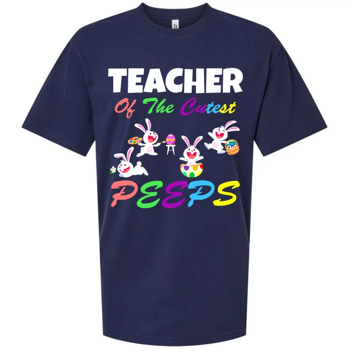 Cute Easter: Teacher Of The Cutest Peeps Sueded Cloud Jersey T-Shirt