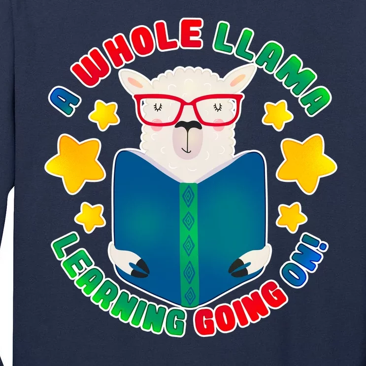 Cute Educational - A Whole Llama Learning Tall Long Sleeve T-Shirt