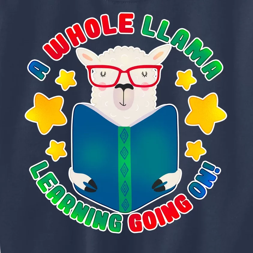 Cute Educational - A Whole Llama Learning Kids Sweatshirt