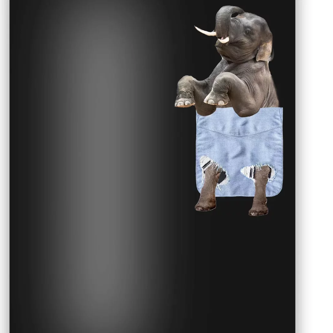 Cute Elephant Front Pocket Poster