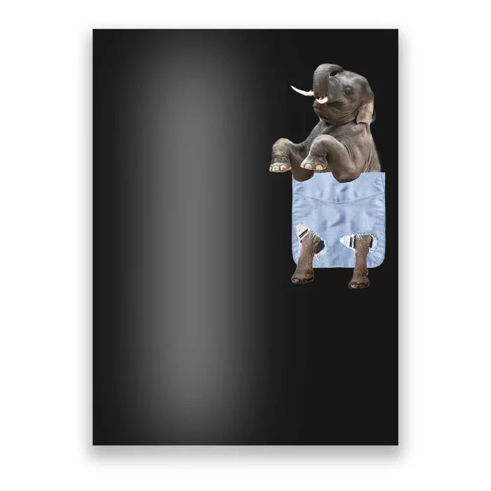 Cute Elephant Front Pocket Poster