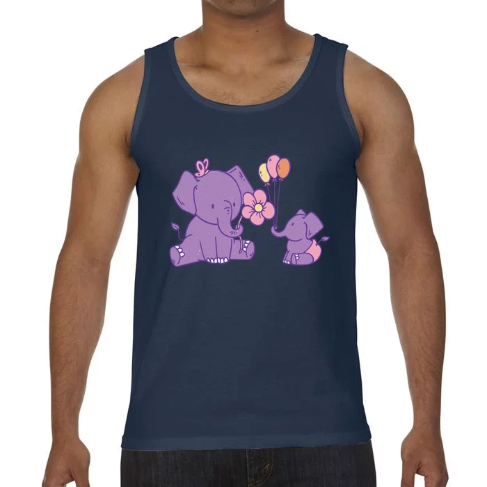 Cute Elephants Comfort Colors® Tank Top