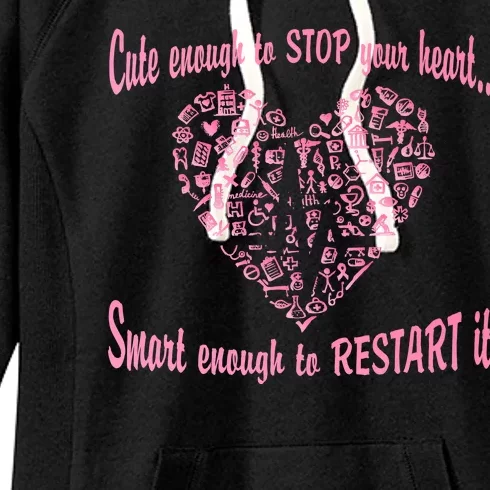 Cute Enough To Stop The Heart Women's Fleece Hoodie