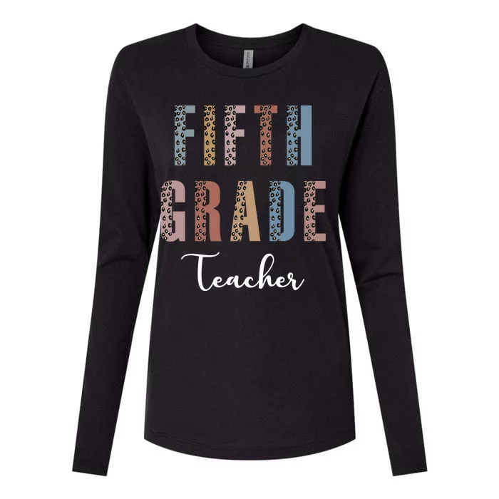 Cute Fifth Grade Teacher Womens Cotton Relaxed Long Sleeve T-Shirt