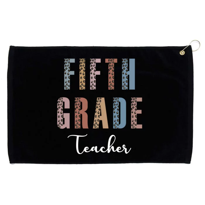 Cute Fifth Grade Teacher Grommeted Golf Towel