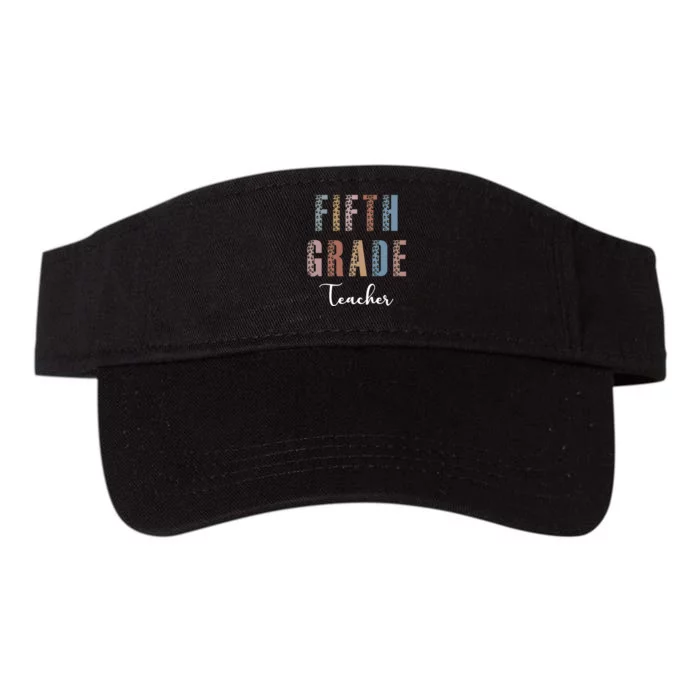 Cute Fifth Grade Teacher Valucap Bio-Washed Visor