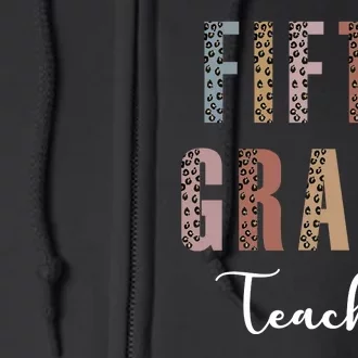 Cute Fifth Grade Teacher Full Zip Hoodie