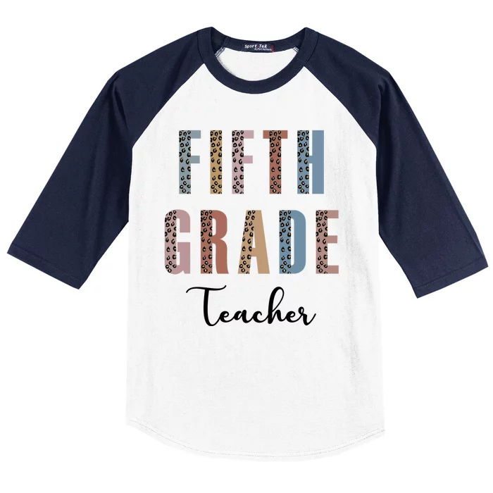 Cute Fifth Grade Teacher Baseball Sleeve Shirt