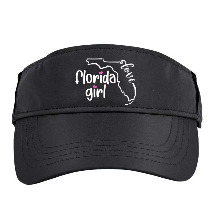 Cute Florida Girl Love Adult Drive Performance Visor