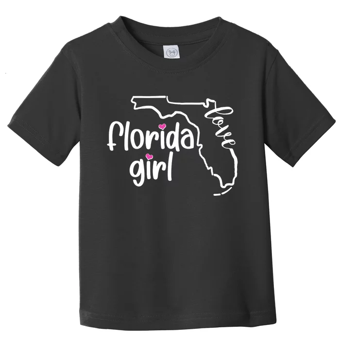 Cute Florida Girl Love Toddler T-Shirt