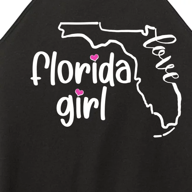 Cute Florida Girl Love Women’s Perfect Tri Rocker Tank