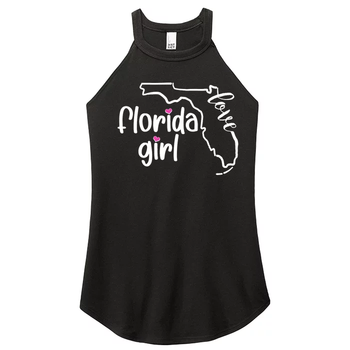 Cute Florida Girl Love Women’s Perfect Tri Rocker Tank