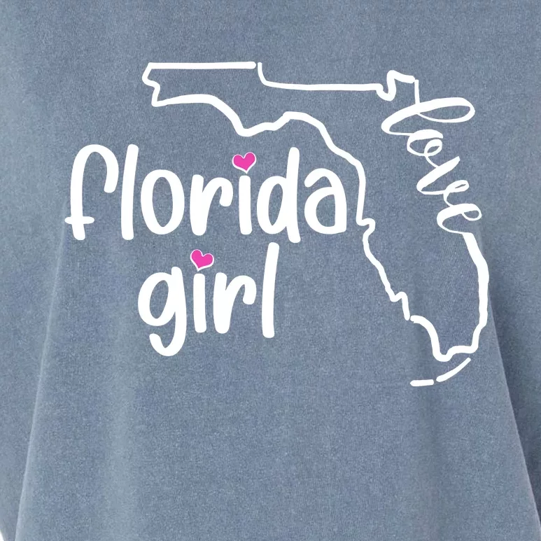 Cute Florida Girl Love Garment-Dyed Women's Muscle Tee