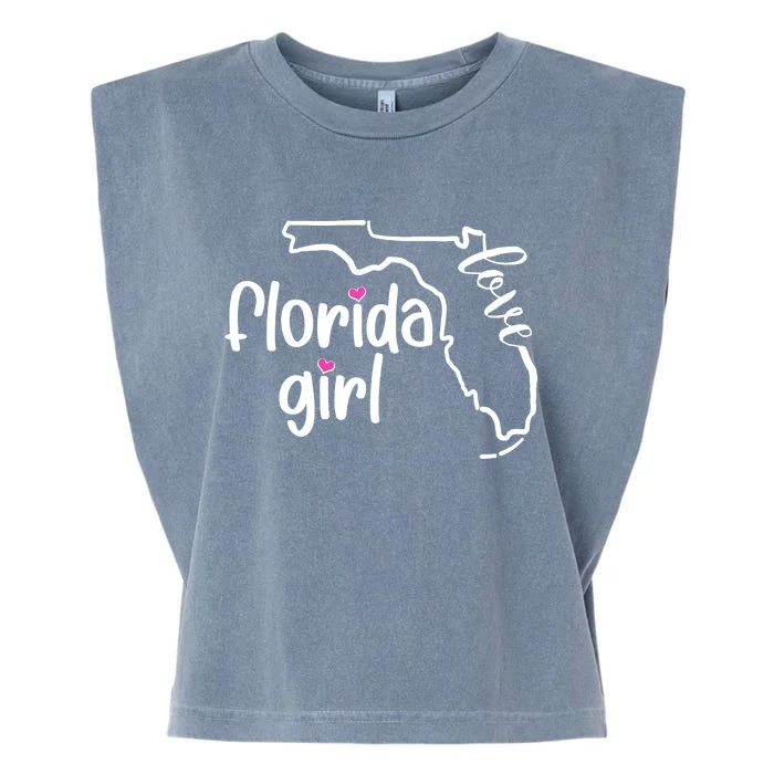 Cute Florida Girl Love Garment-Dyed Women's Muscle Tee