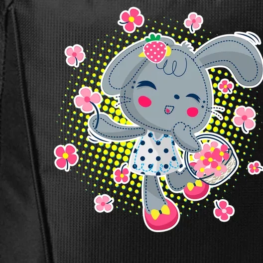 Cute Flower Easter Bunny City Backpack