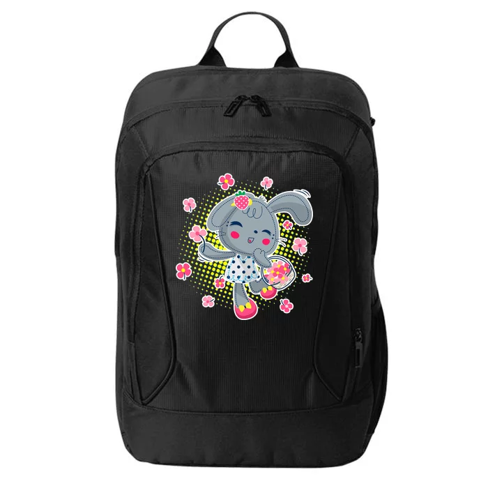 Cute Flower Easter Bunny City Backpack