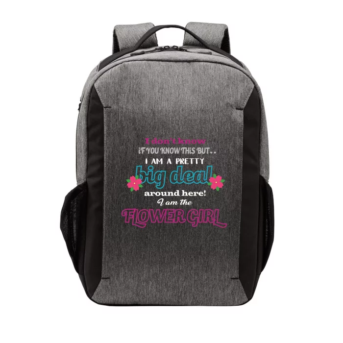 Cute Flower Girl Vector Backpack