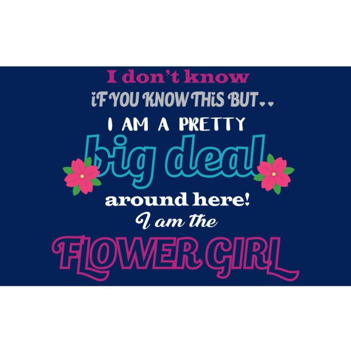 Cute Flower Girl Bumper Sticker