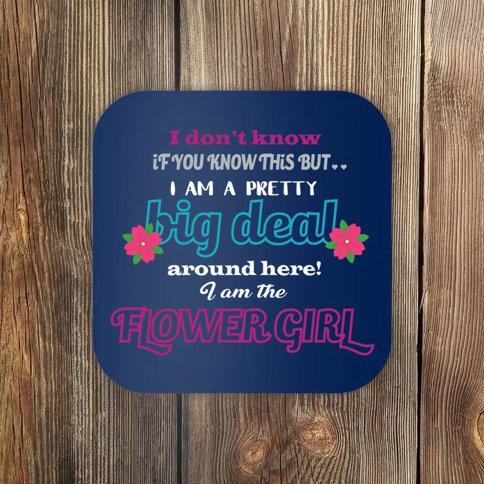 Cute Flower Girl Coaster