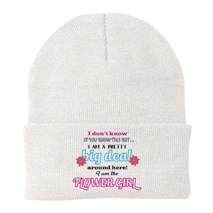 Cute Flower Girl Knit Cap Winter Beanie