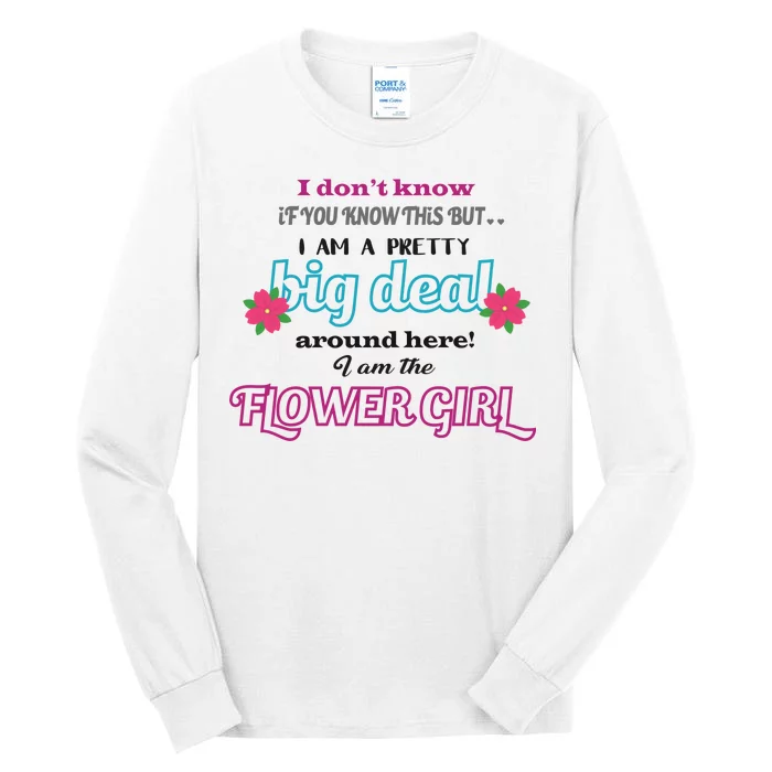 Cute Flower Girl Tall Long Sleeve T-Shirt