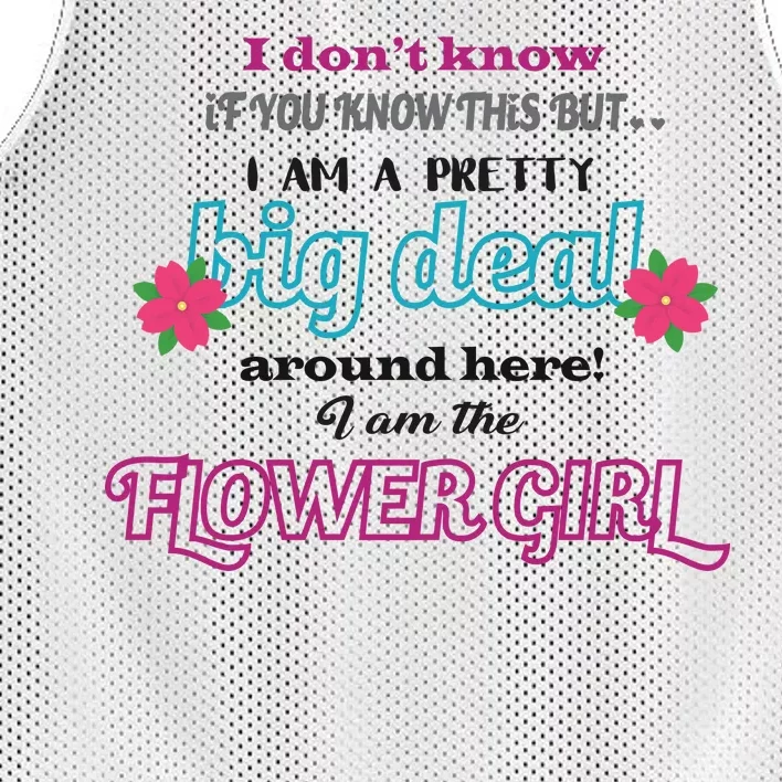 Cute Flower Girl Mesh Reversible Basketball Jersey Tank