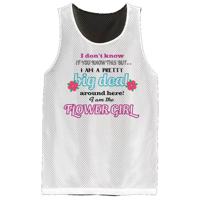 Cute Flower Girl Mesh Reversible Basketball Jersey Tank