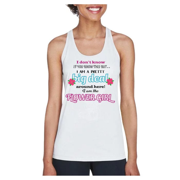 Cute Flower Girl Women's Racerback Tank