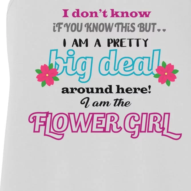 Cute Flower Girl Women's Racerback Tank