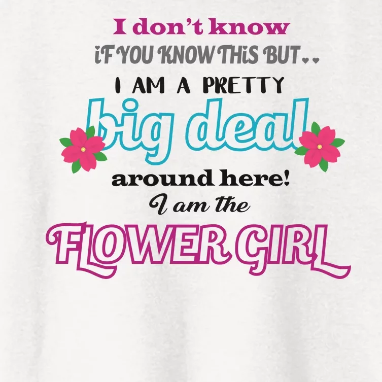 Cute Flower Girl Women's Crop Top Tee