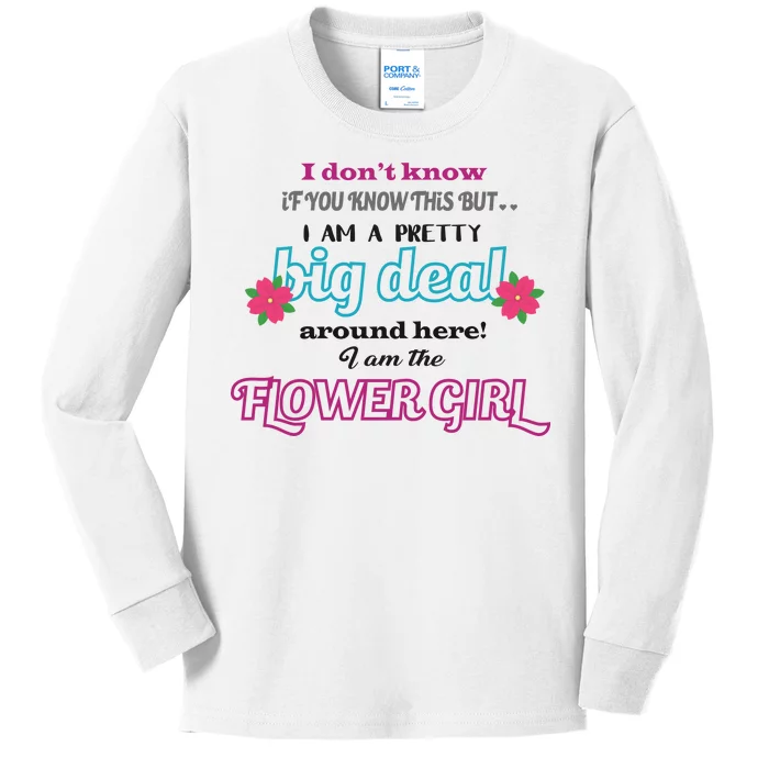 Cute Flower Girl Kids Long Sleeve Shirt