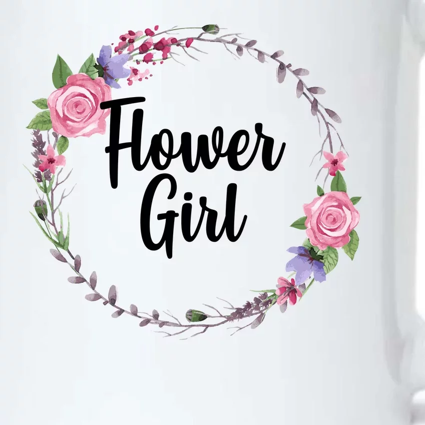 Cute Flower Girl Wedding Black Color Changing Mug