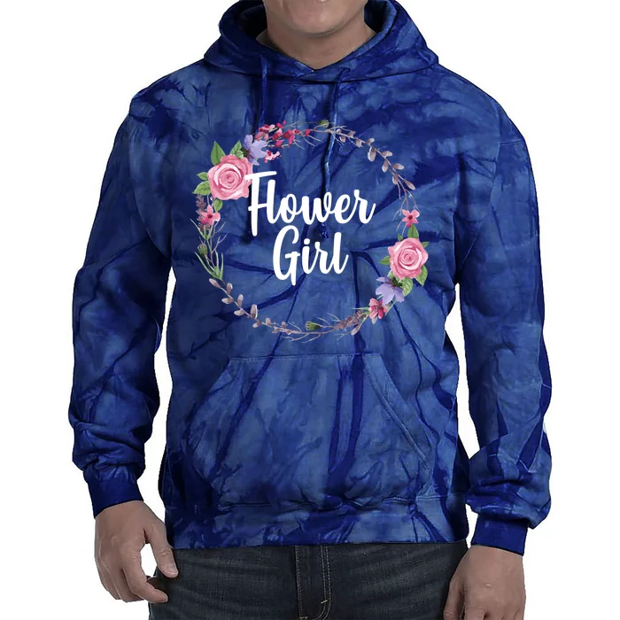 Cute Flower Girl Wedding Tie Dye Hoodie