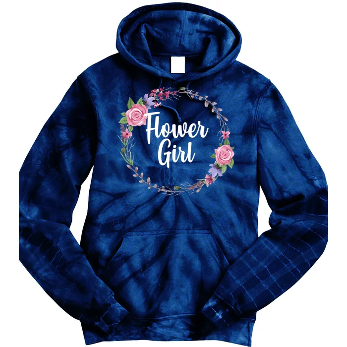 Cute Flower Girl Wedding Tie Dye Hoodie