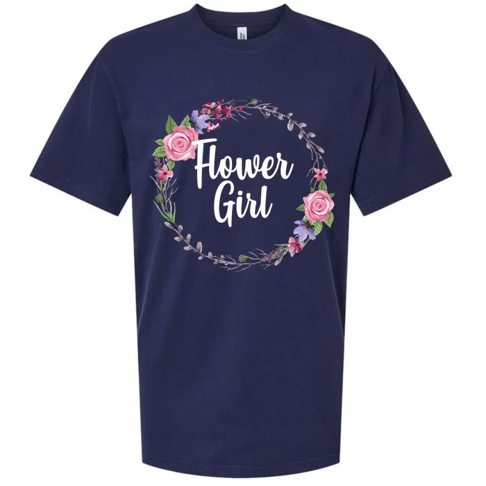 Cute Flower Girl Wedding Sueded Cloud Jersey T-Shirt