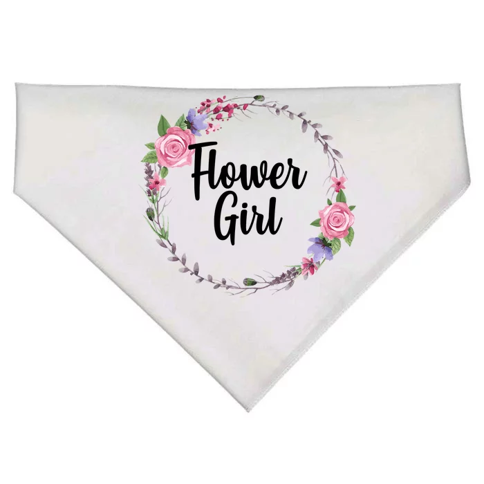 Cute Flower Girl Wedding USA-Made Doggie Bandana