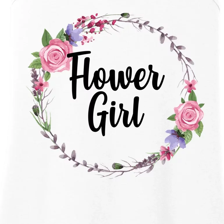 Cute Flower Girl Wedding Ladies Essential Tank