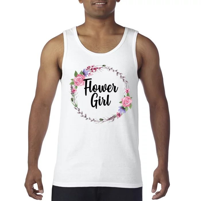 Cute Flower Girl Wedding Tank Top